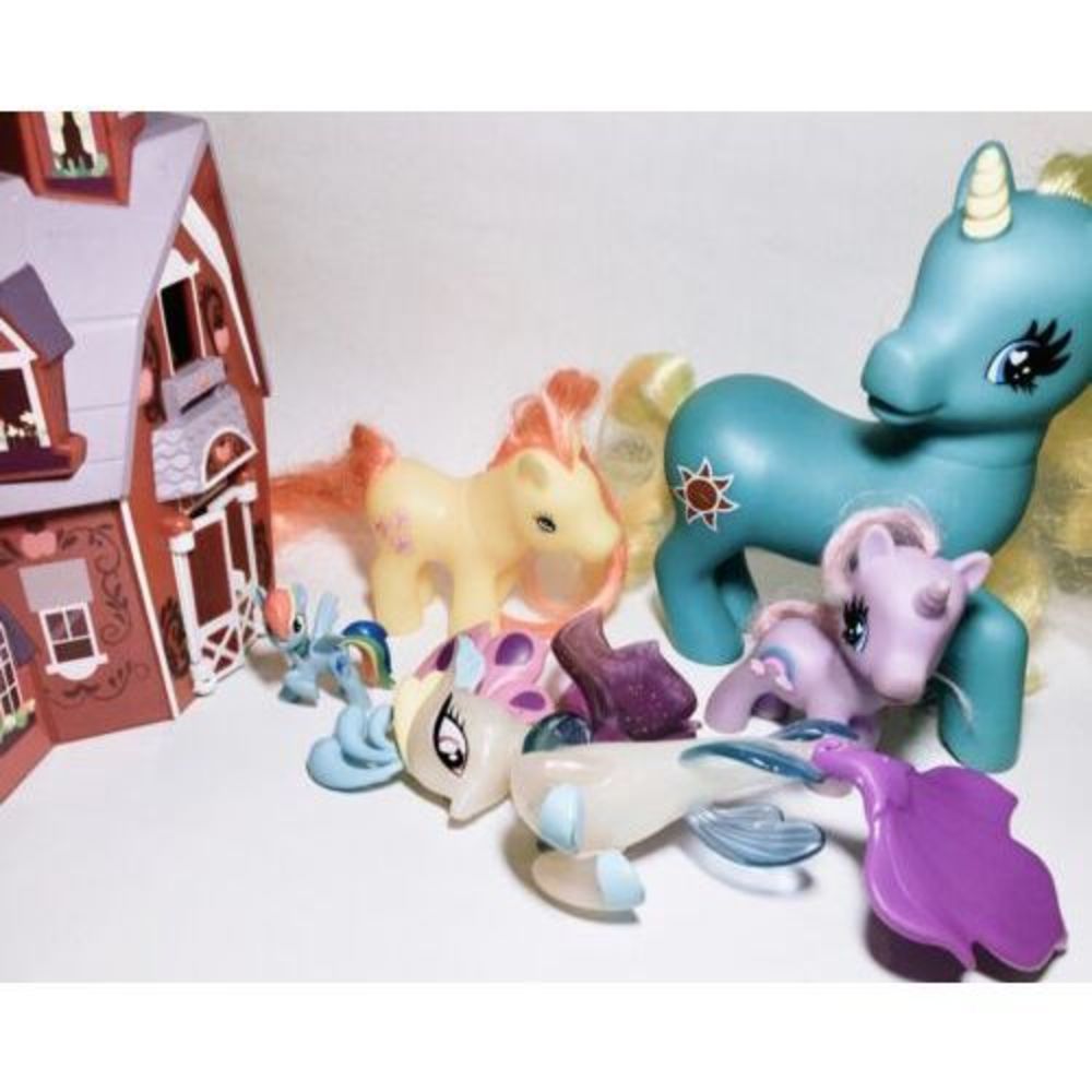 My Little Pony G1 Vintage Mixed Lot Of 6 INCLUDES 2014 Playhouse By Pawtucket